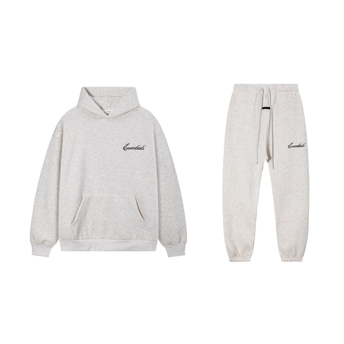 Light Heathered Oatmeal Essentials Tracksuit Pullover
