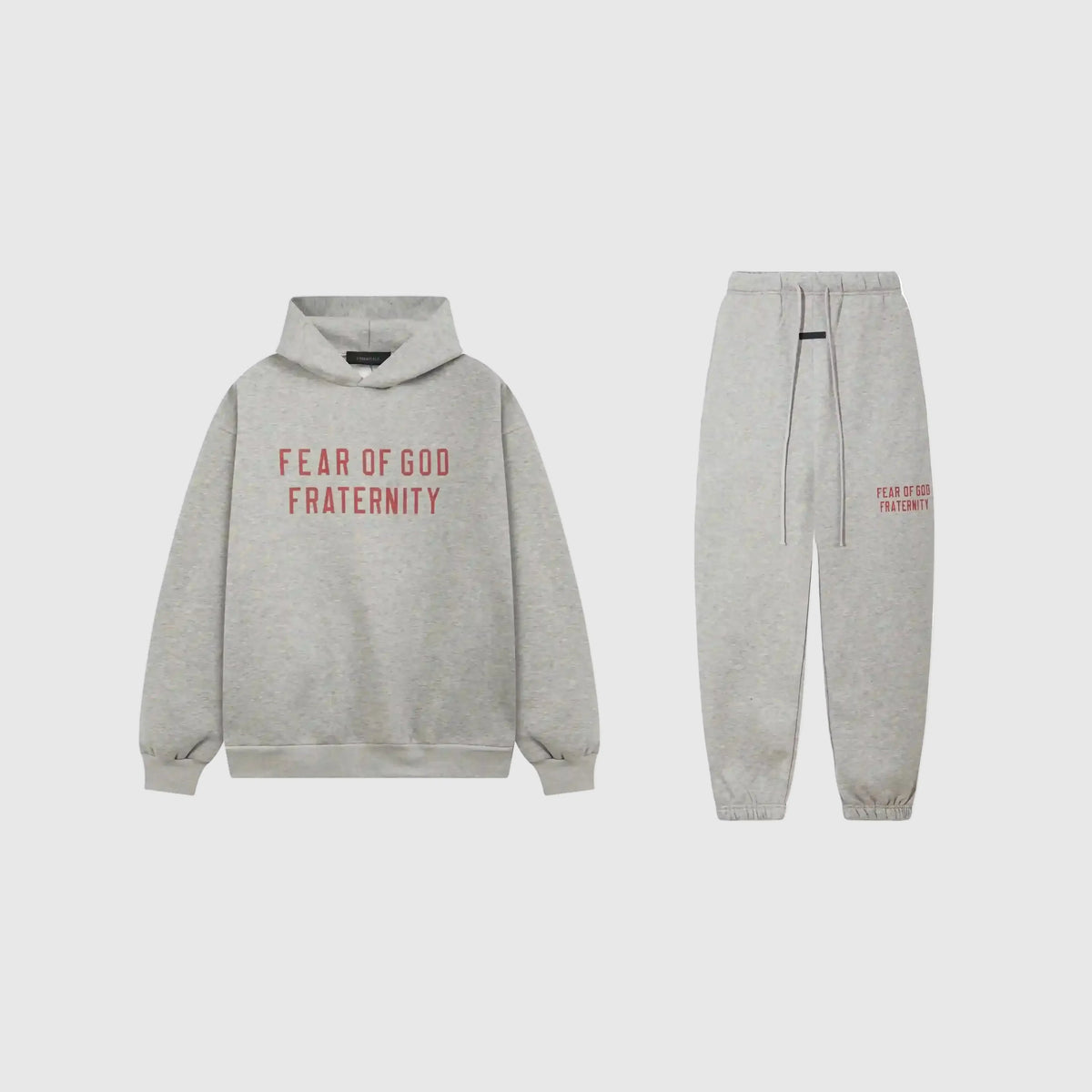 Essentials Dark Heather Oatmeal Tracksuit – Fear of God Classic Set