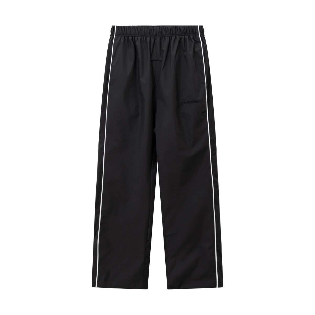 Essentials Tracksuit Black Zip Up Nylon Pullover