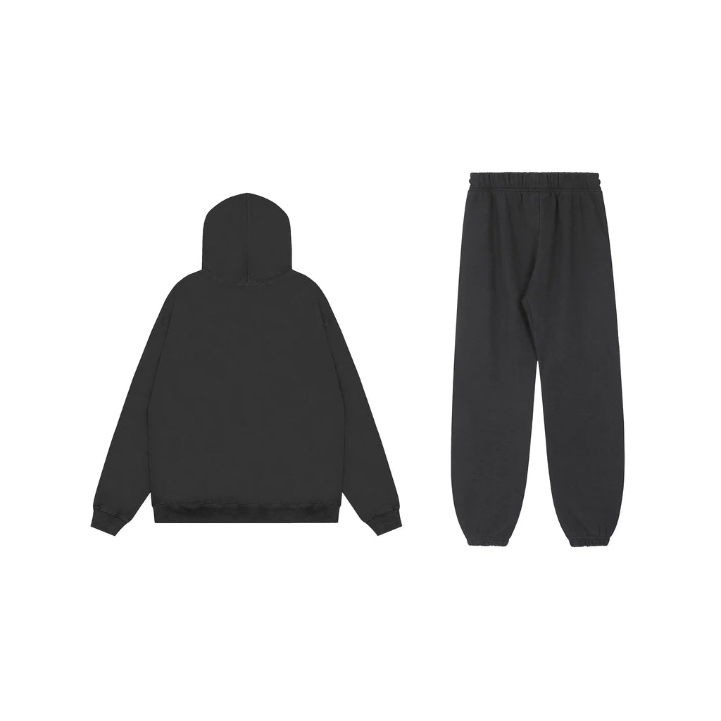Essentials Black Comfort Tracksuit – Fear of God Fleece Set