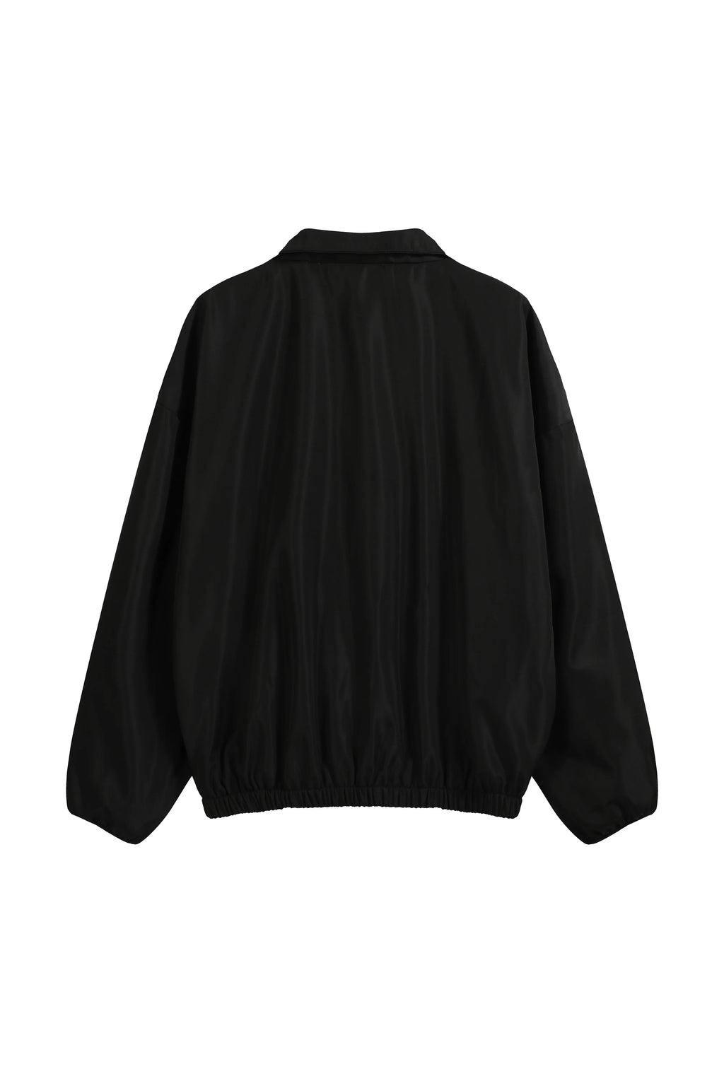 Primary Essentials Tracksuit Black Half-Zip Nylon Pullover