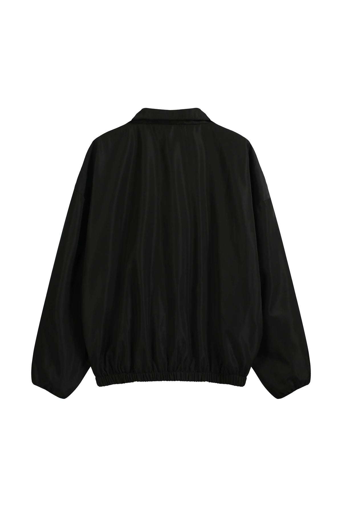 Primary Essentials Tracksuit Black Half-Zip Nylon Pullover