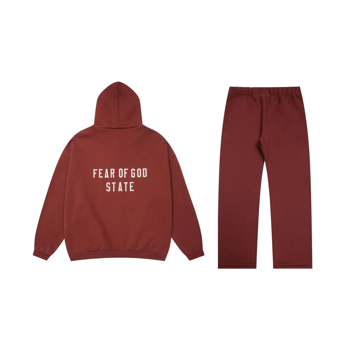 Fear of God Essentials Dark Chestnut Tracksuit – Classic Fit Hoodie & Jogger Set