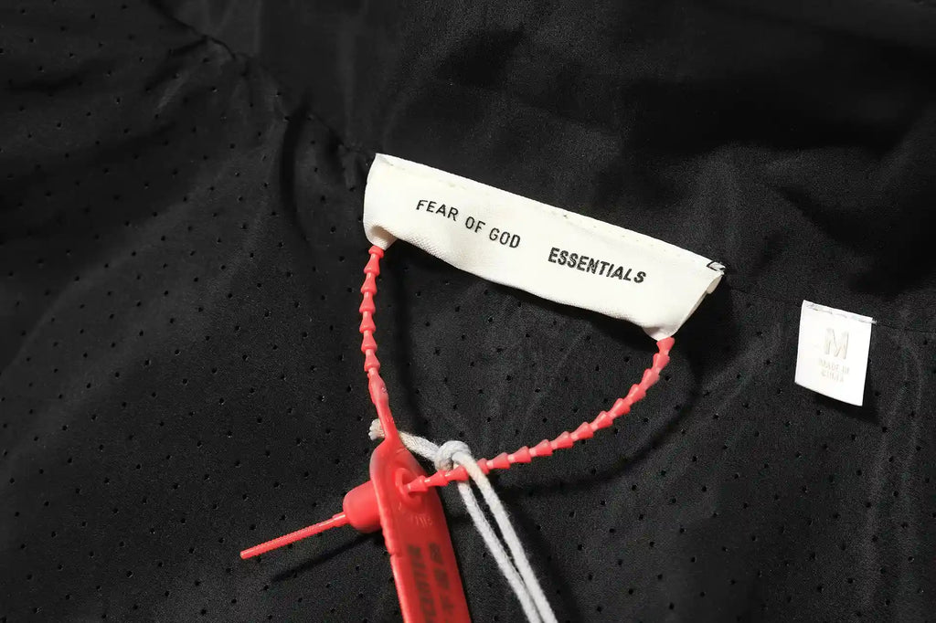 Primary Essentials Tracksuit Black Half-Zip Nylon Pullover
