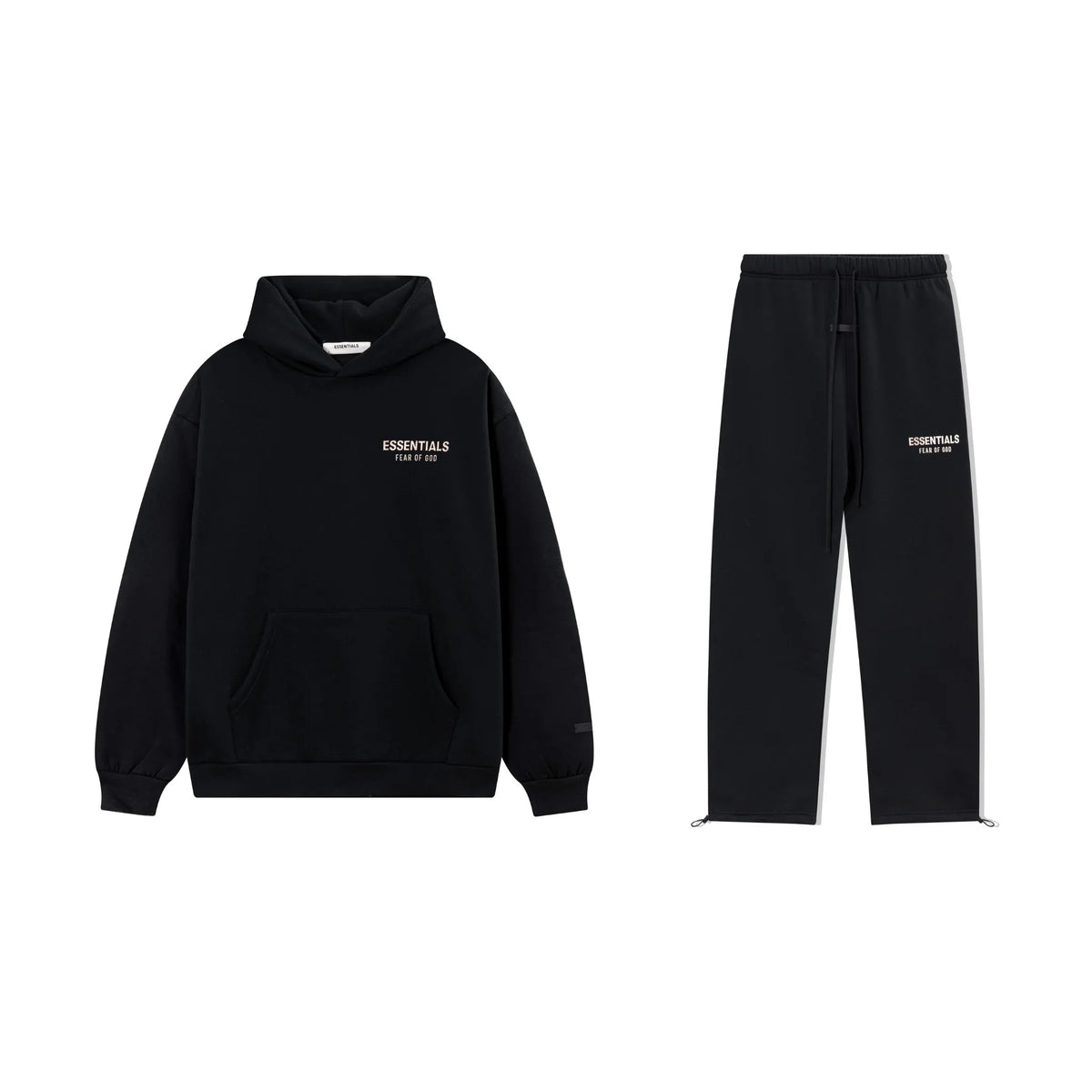 Black Essentials Tracksuit Pullover