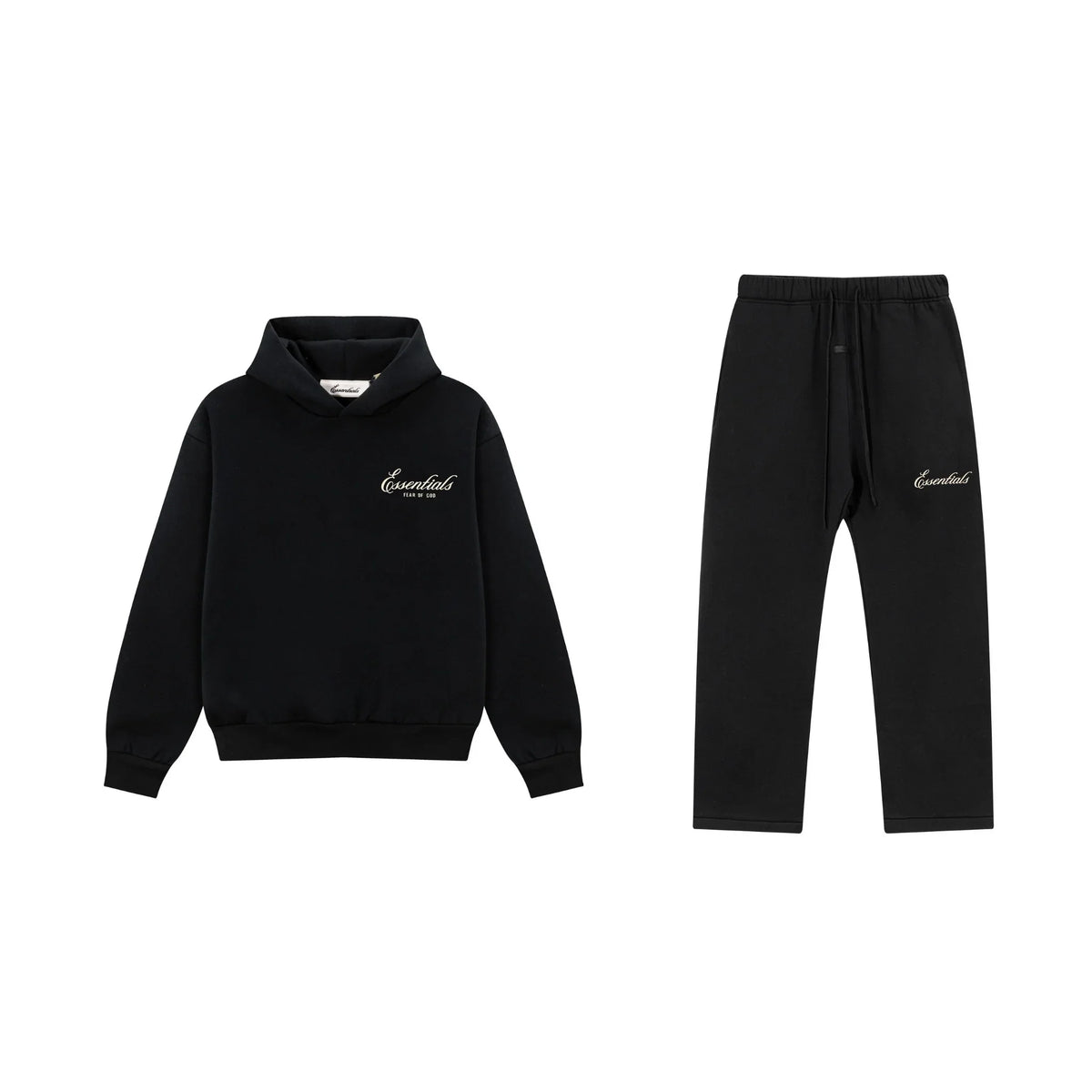 Black Essentials Tracksuit Pullover