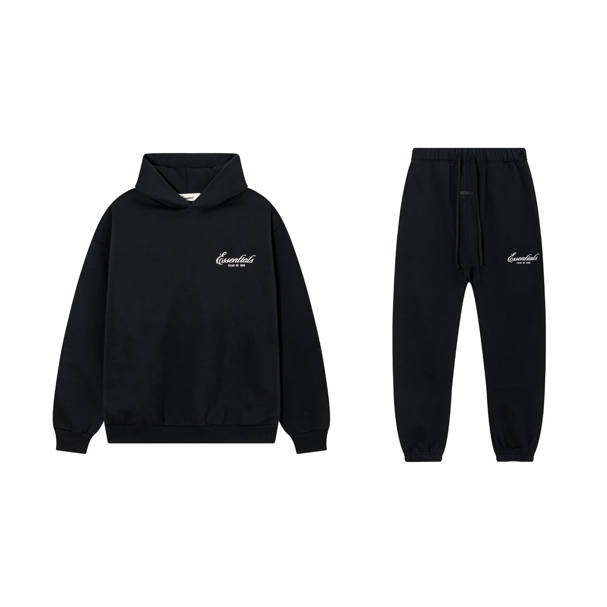 Black Essentials Tracksuit Pullover