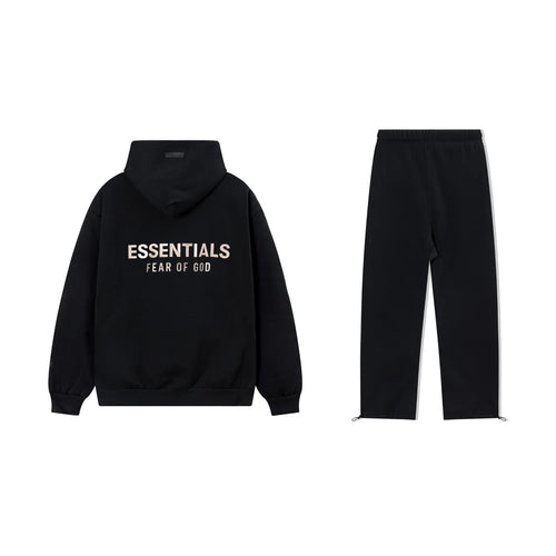 Black Essentials Tracksuit Pullover