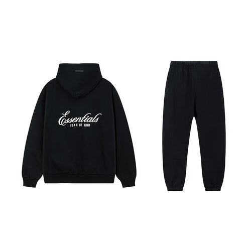 Black Essentials Tracksuit Pullover