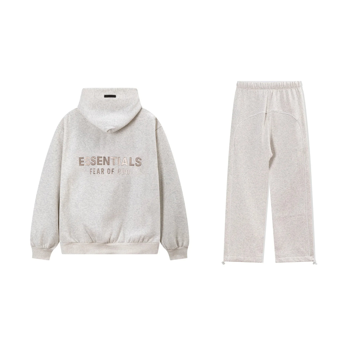 Light Heathered Oatmeal Essentials Tracksuit Pullover
