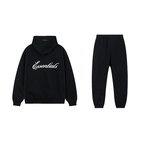 Black Essentials Tracksuit Pullover