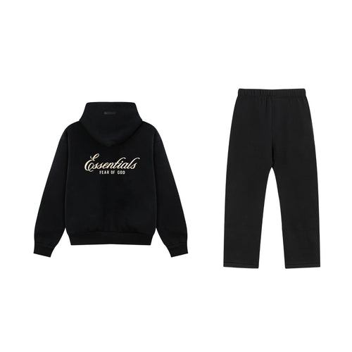 Black Essentials Tracksuit Pullover