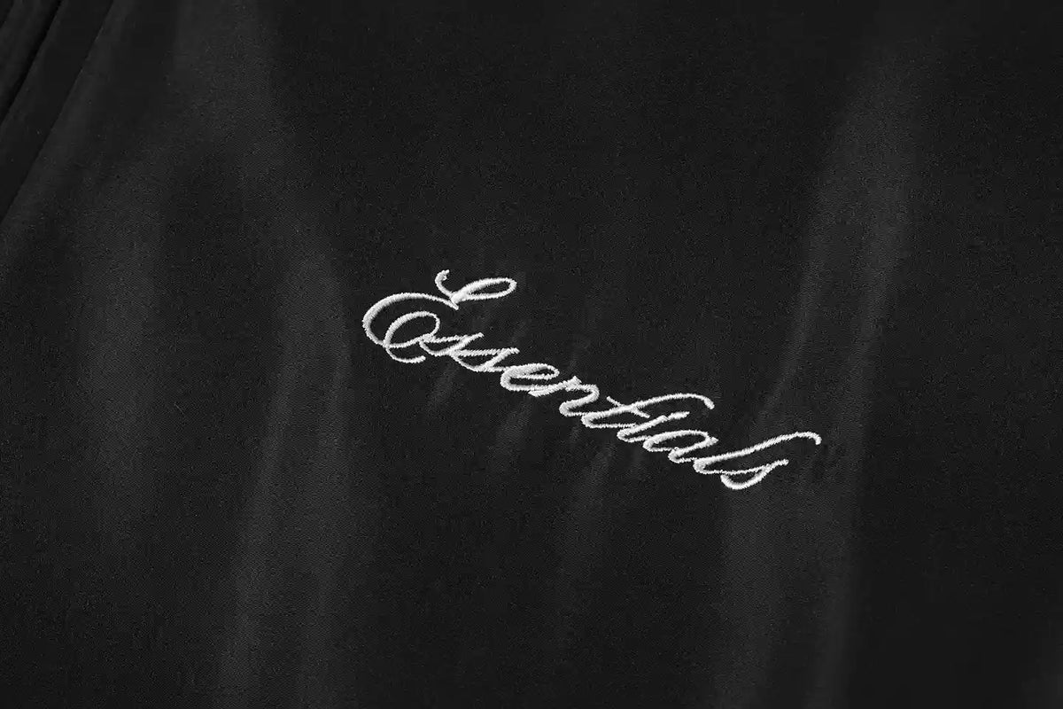 Primary Essentials Tracksuit Black Half-Zip Nylon Pullover