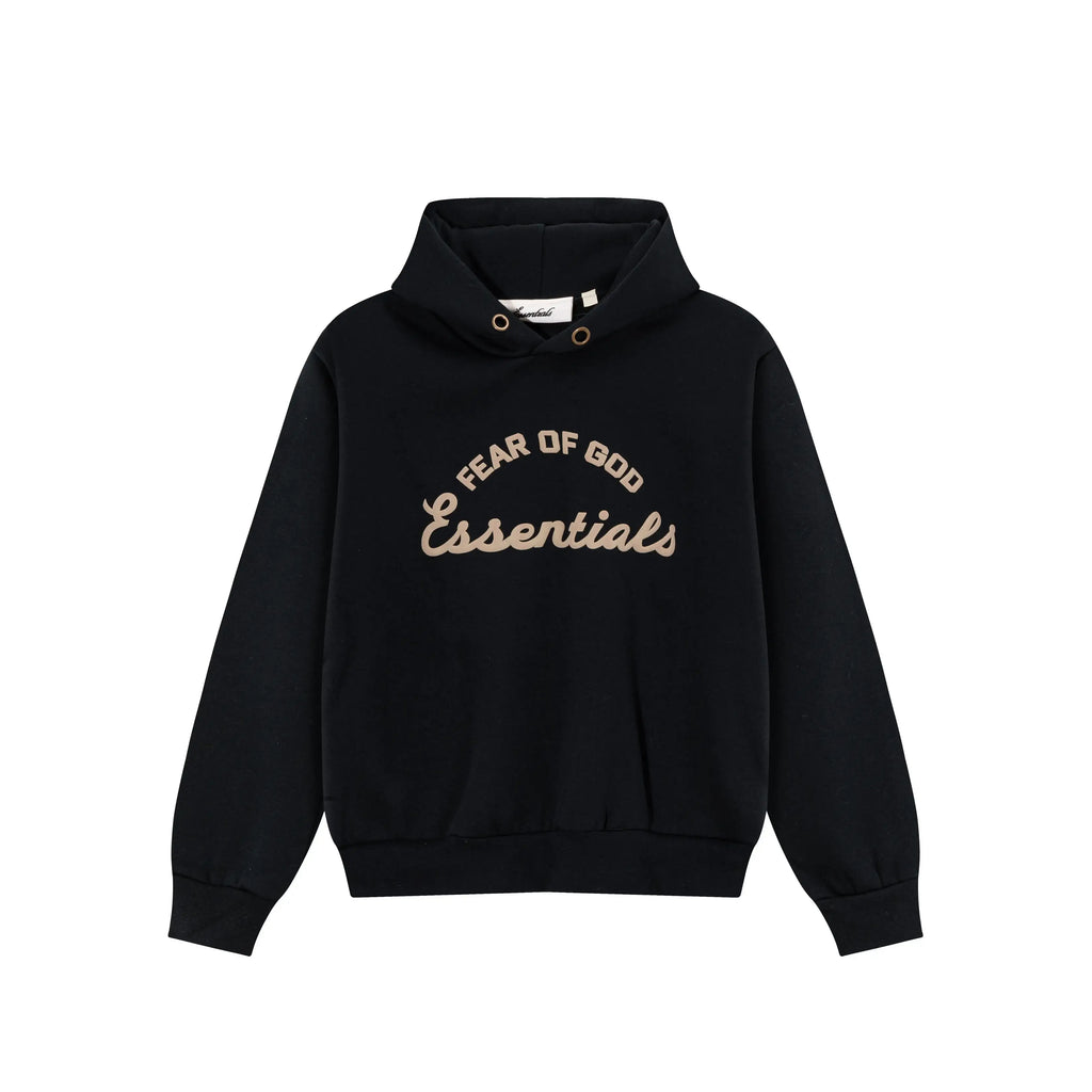 Black Essentials Tracksuit Pullover