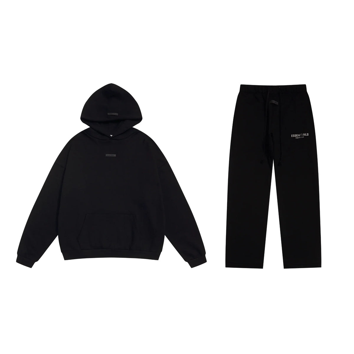 Black Essentials Tracksuit Pullover