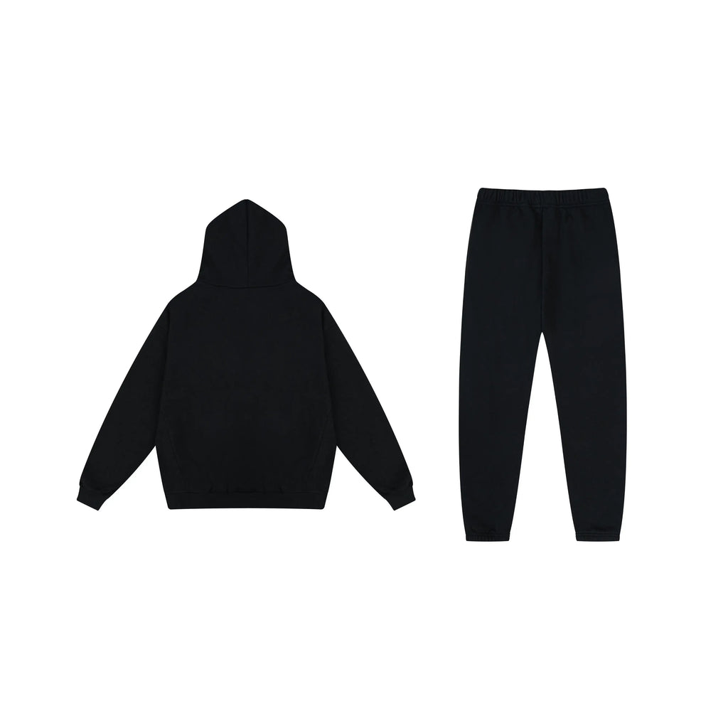 Essentials Tracksuit Black Elevated – Fear of God Fleece Set