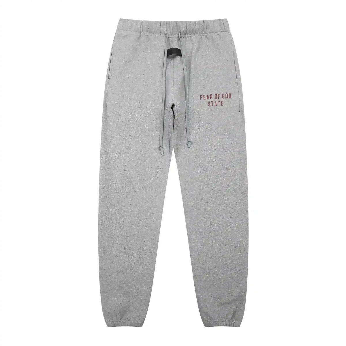 Fear of God Essentials Dark Heather Oatmeal Tracksuit – Classic Fit Crewneck & Jogger Set