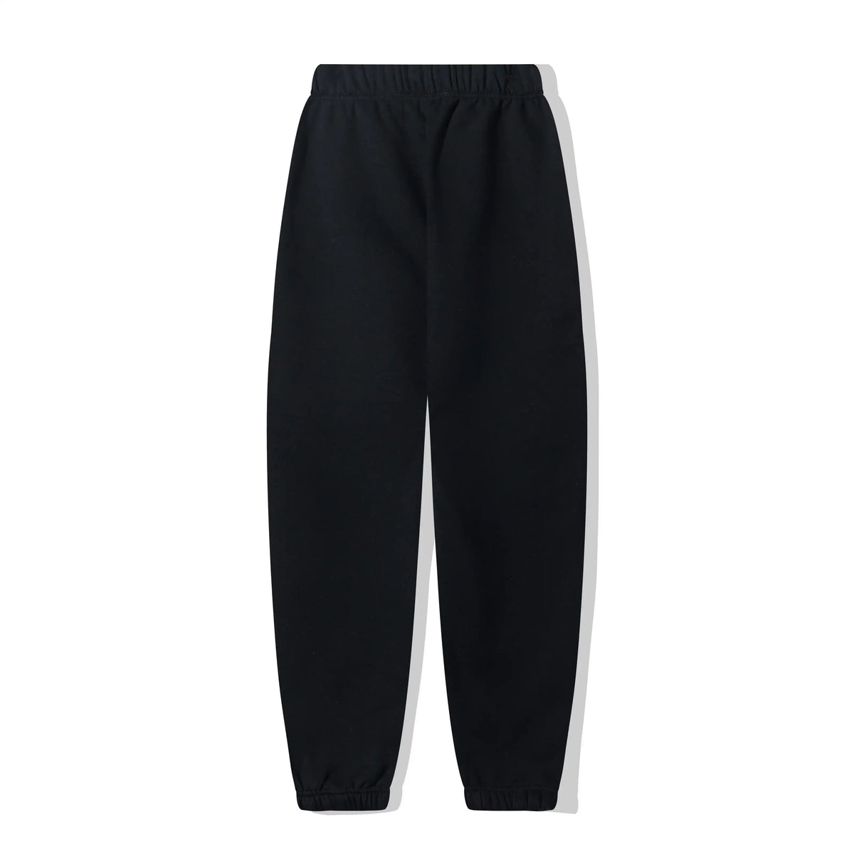 Fear of God Essentials Black Tracksuit – Rubber Logo Hoodie & Jogger Set