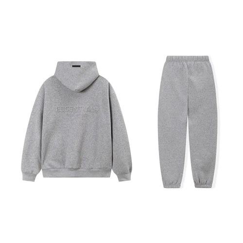 Cloudy Gray Essentials Tracksuit Pullover