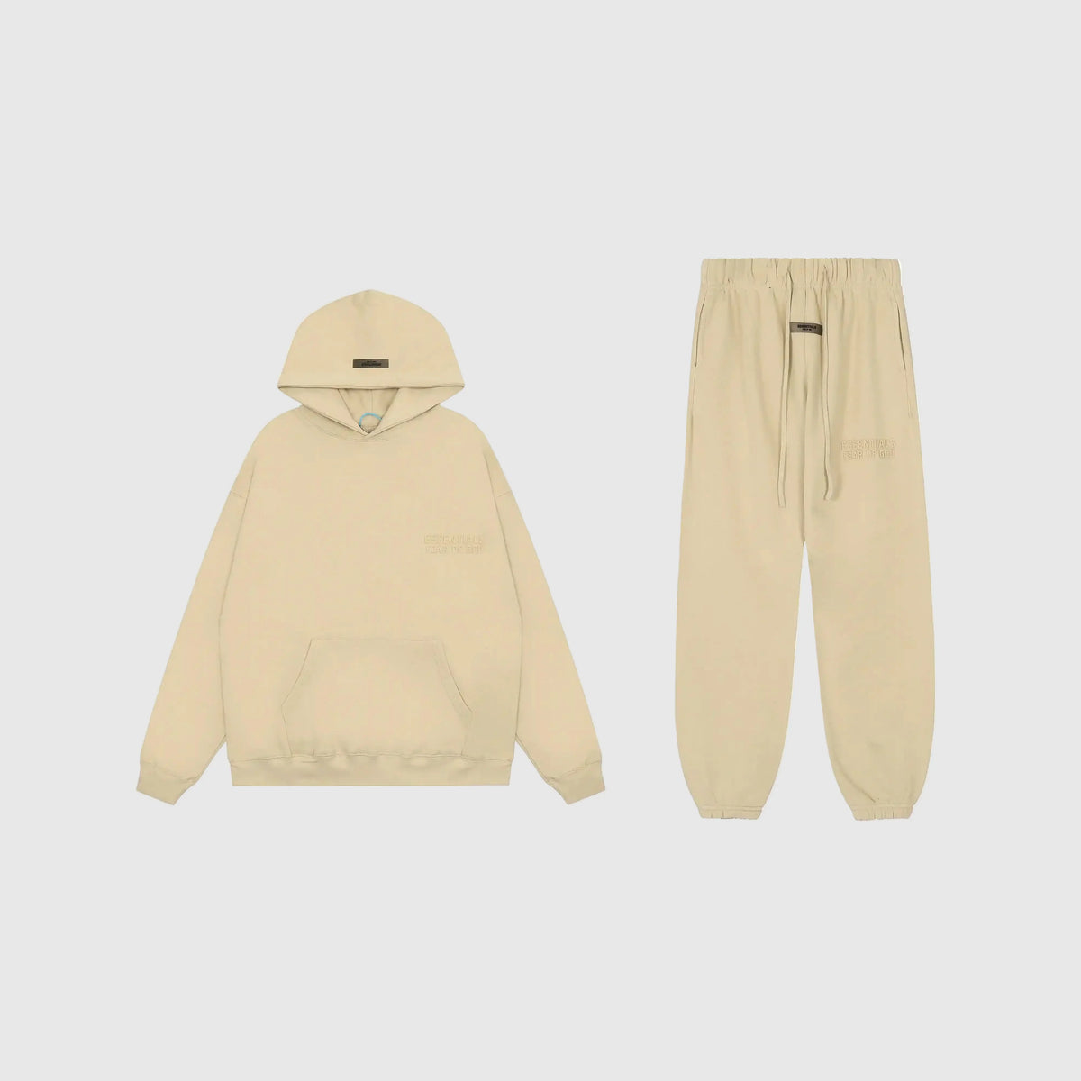 Fear of God Essentials Garden Yellow Tracksuit – Classic Fit Hoodie & Jogger Set