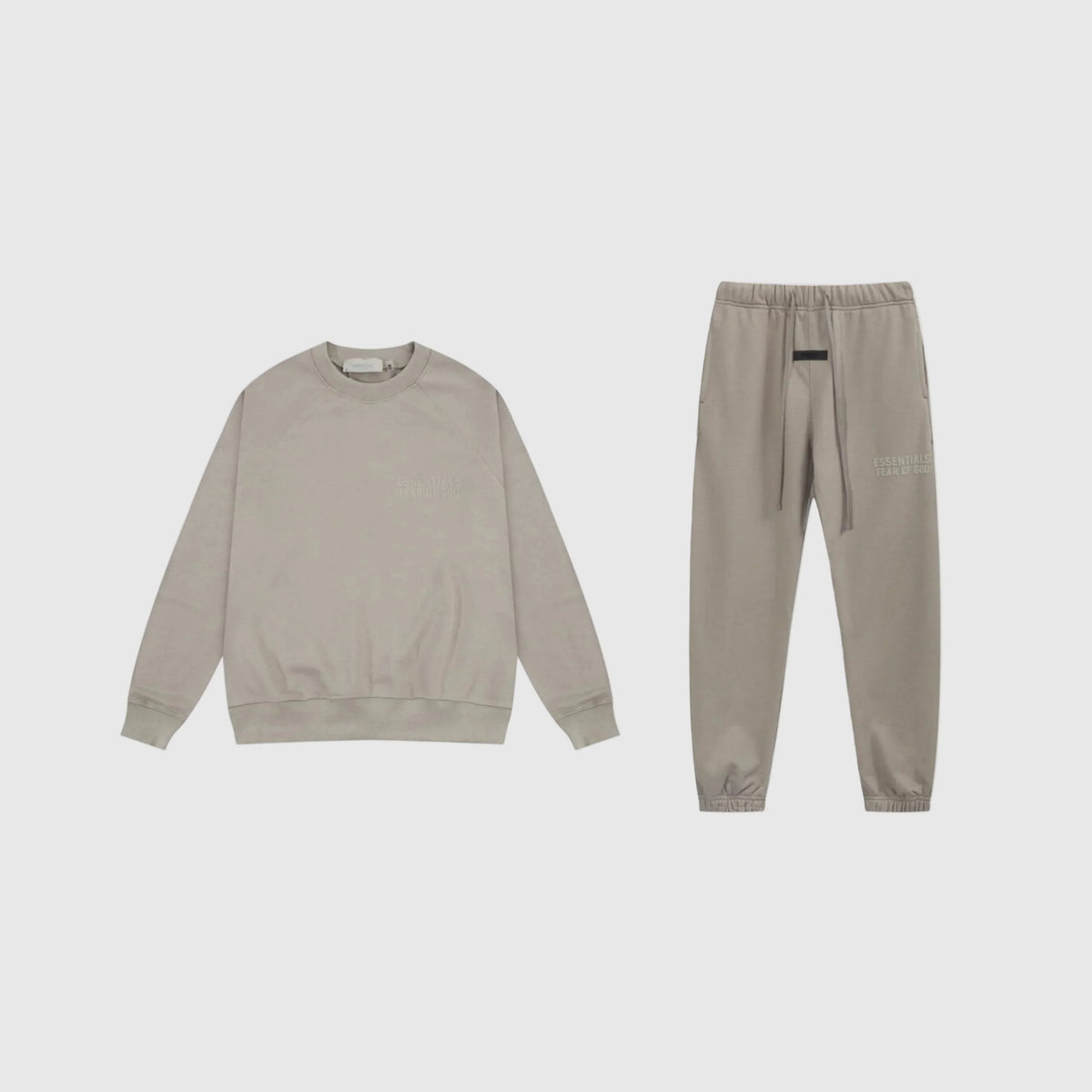 Essentials Tracksuit Heathered Grey Elevated – Fear of God Premium Set