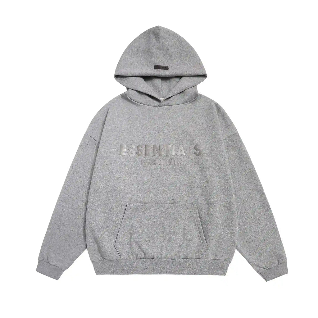 Cloudy Gray Essentials Tracksuit Pullover
