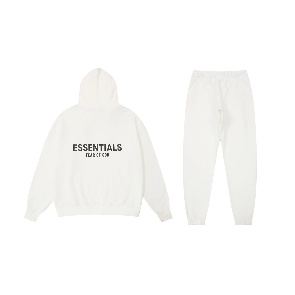 Fear of God Essentials Eggshell Tracksuit – Classic Fit Hoodie & Jogger Set