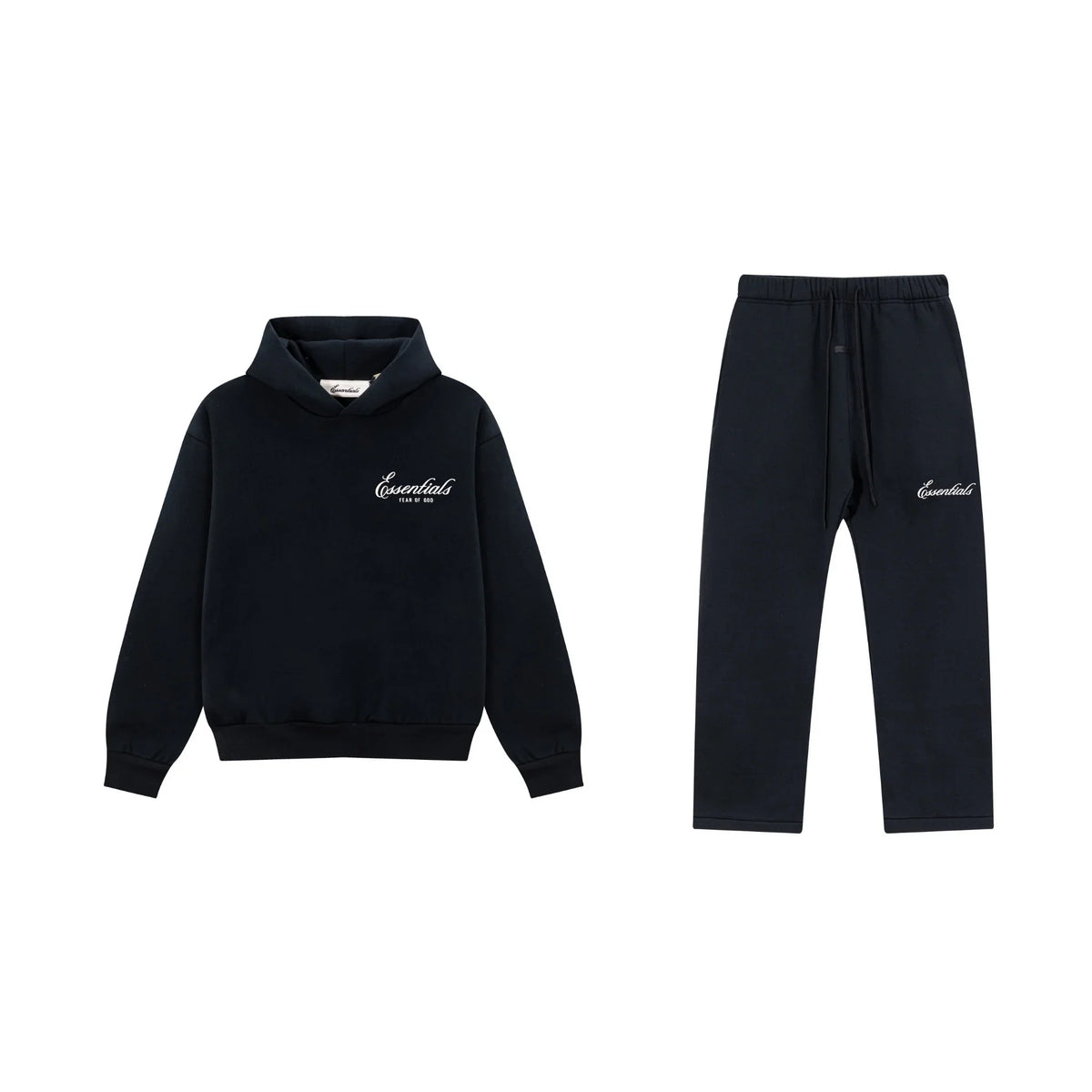 Black Essentials Tracksuit Pullover