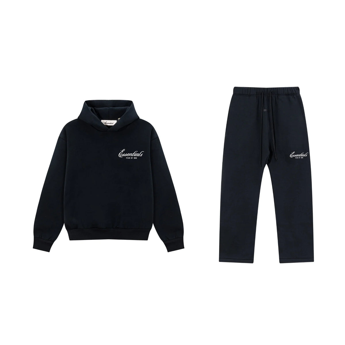 Black Essentials Tracksuit Pullover