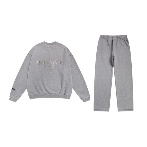 Cloudy Gray Essentials Tracksuit Pullover
