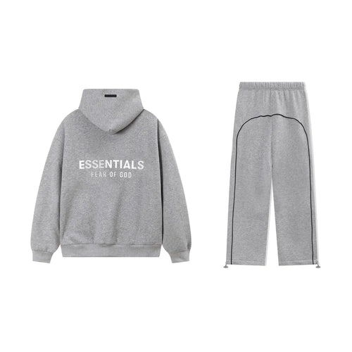Cloudy Gray Essentials Tracksuit Pullover