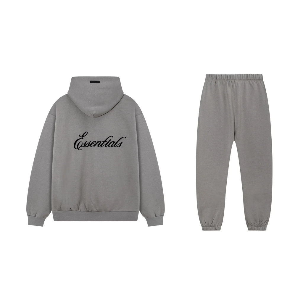 Cloudy Gray Essentials Tracksuit Pullover