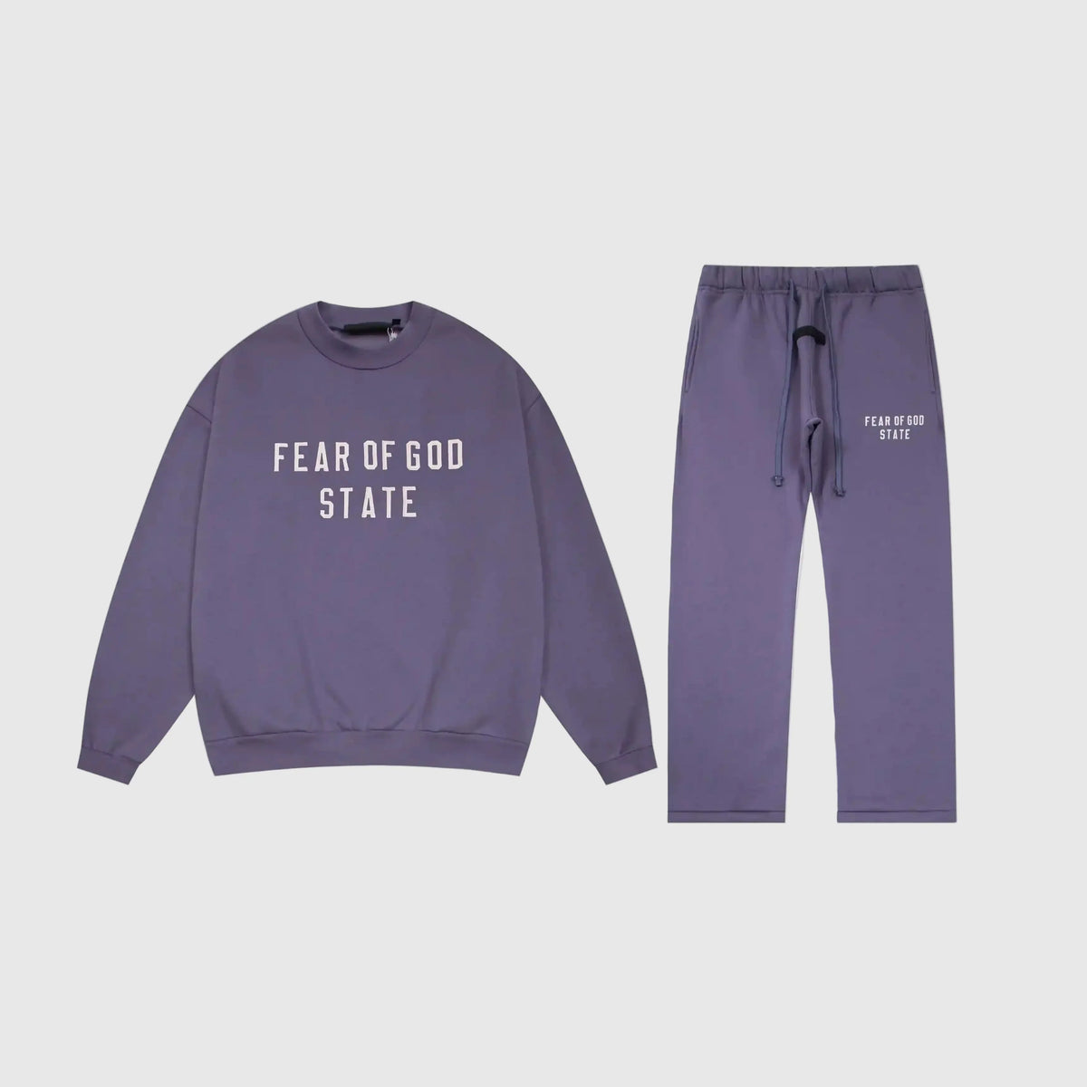 Essentials Tracksuit Pastel Purple Everyday – Fear of God Fleece Set