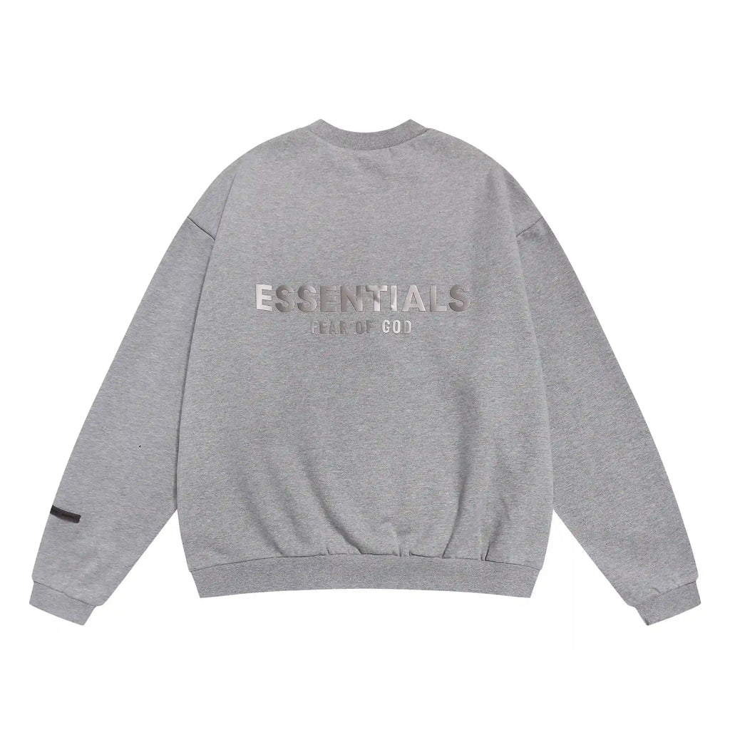 Cloudy Gray Essentials Tracksuit Pullover