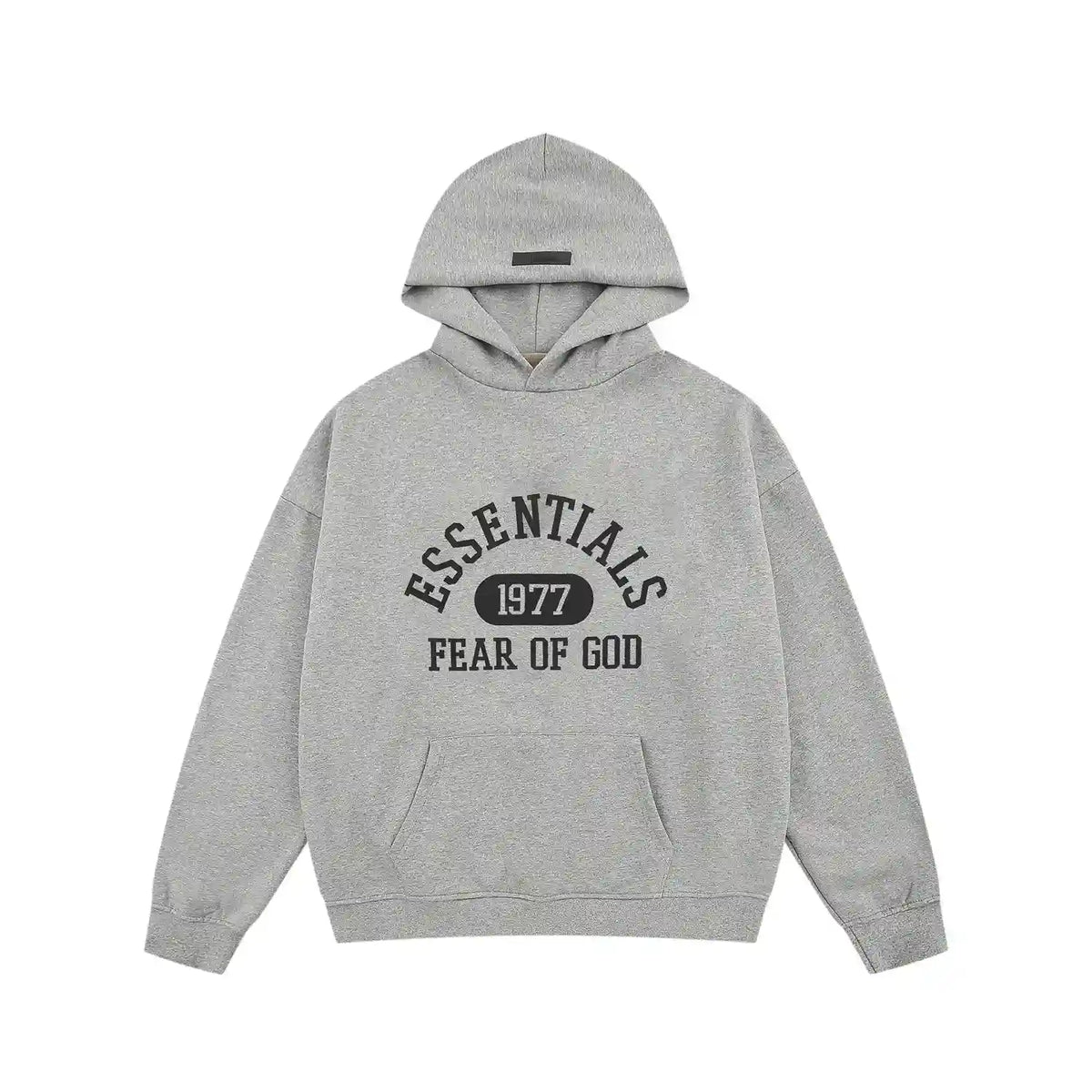 Fear of God Essentials Dark Heather Oatmeal Tracksuit – Classic Fit Hoodie & Jogger Set
