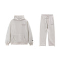 Light Heathered Oatmeal Essentials Tracksuit Pullover