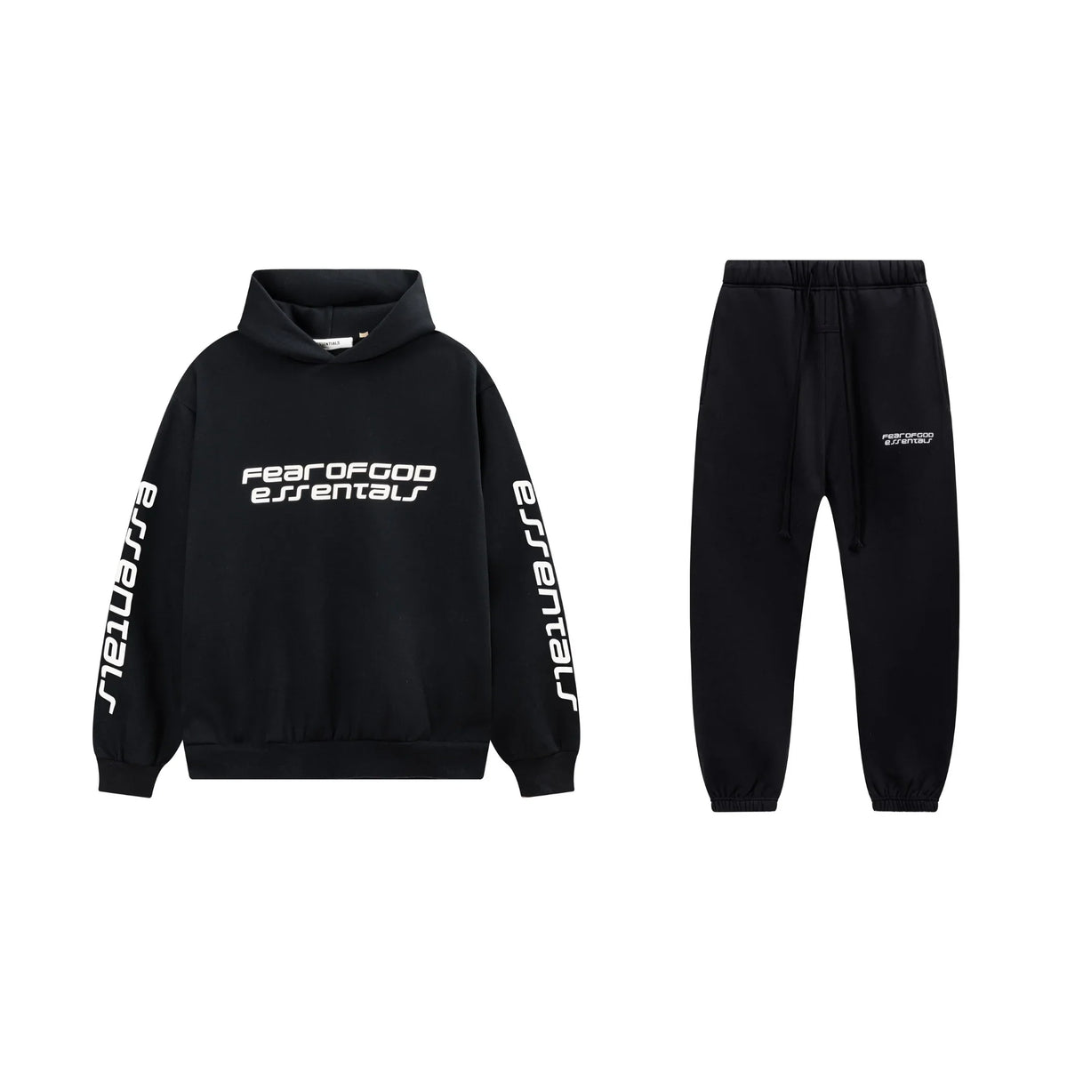 Black Essentials Tracksuit Pullover
