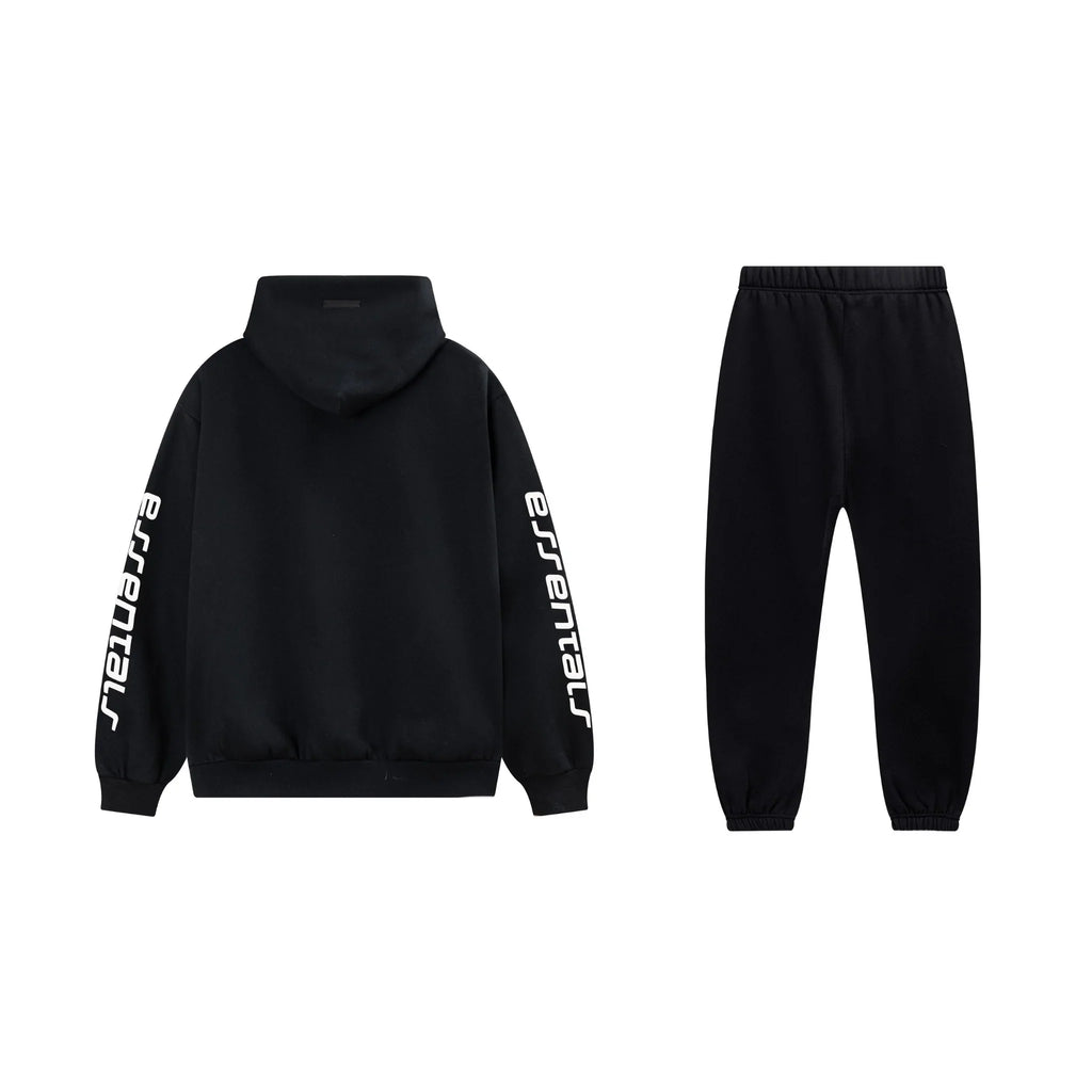 Black Essentials Tracksuit Pullover