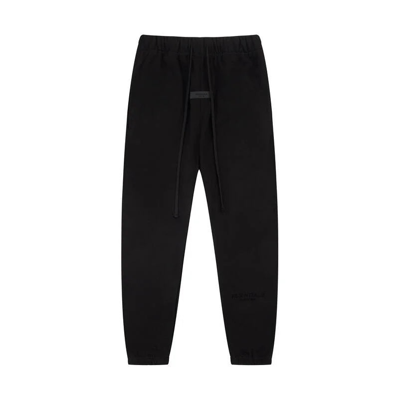 Fear of God Essentials Black Tracksuit – Classic Fit Hoodie Top & Jogger Set