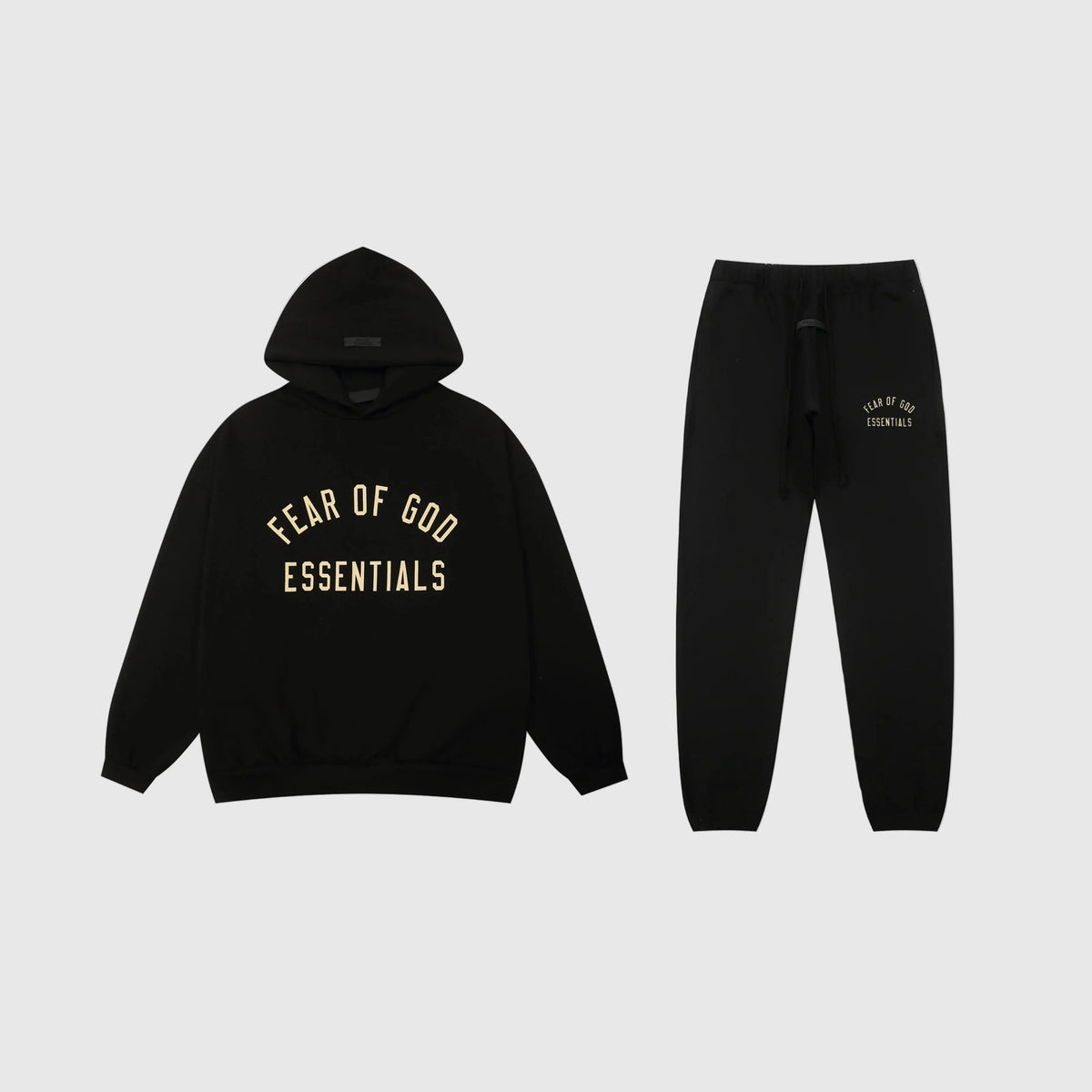 Essentials Tracksuit Black Lounge – Fear of God Fleece Matching Set