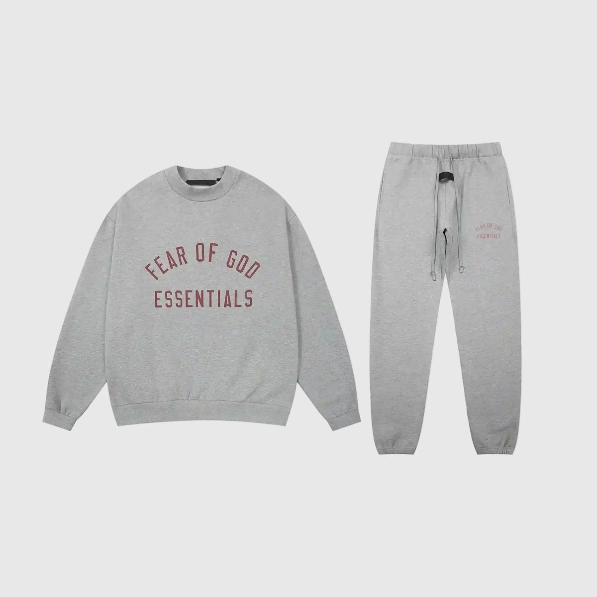 Essentials Dark Heather Oatmeal Daily Comfort Fleece Tracksuit – Everyday Casual Set