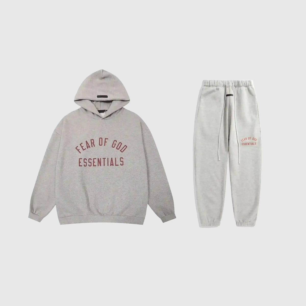 Essentials Tracksuit Light Heather Oatmeal Fleece – Fear of God Set