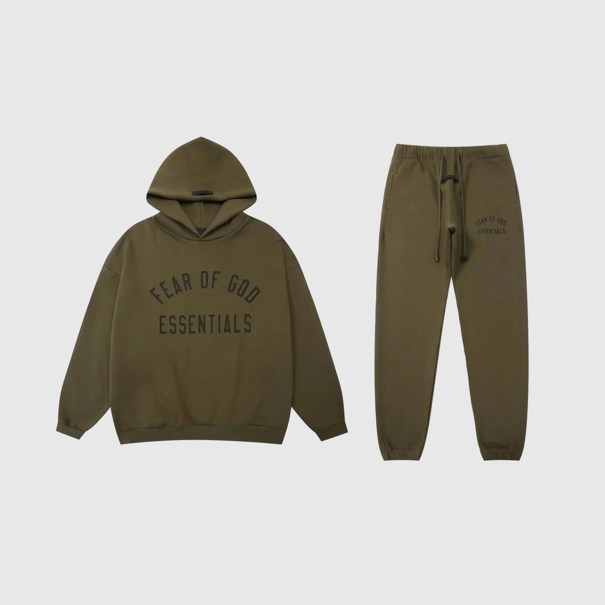 Essentials Tracksuit Woodland – Fear of God Fleece Set