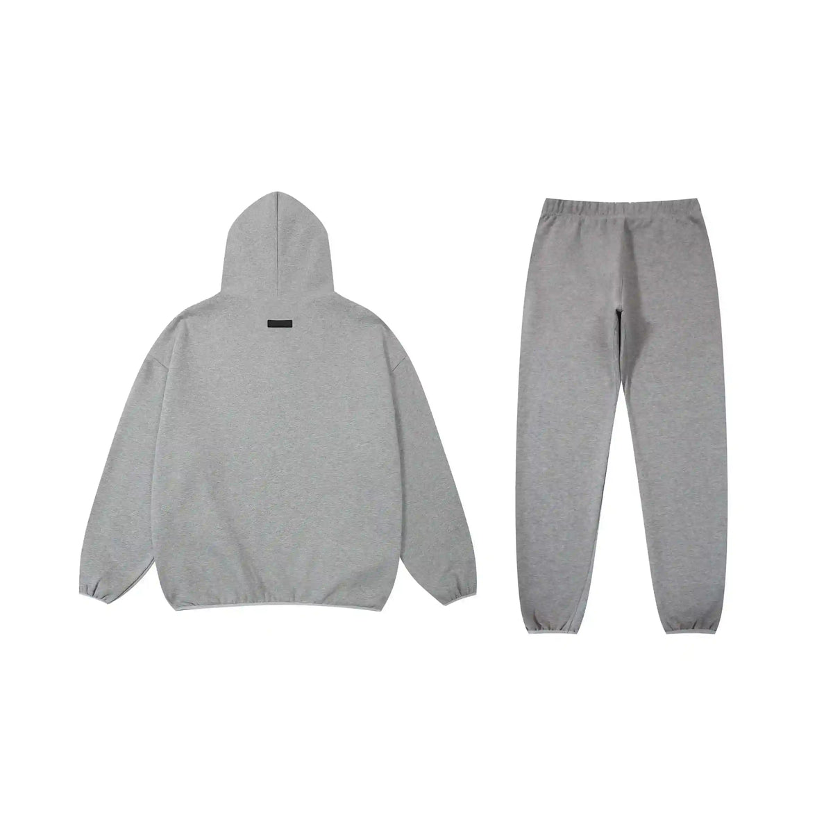 Fear of God Essentials Dark Heather Oatmeal Tracksuit – Classic Fit Hoodie & Jogger Set