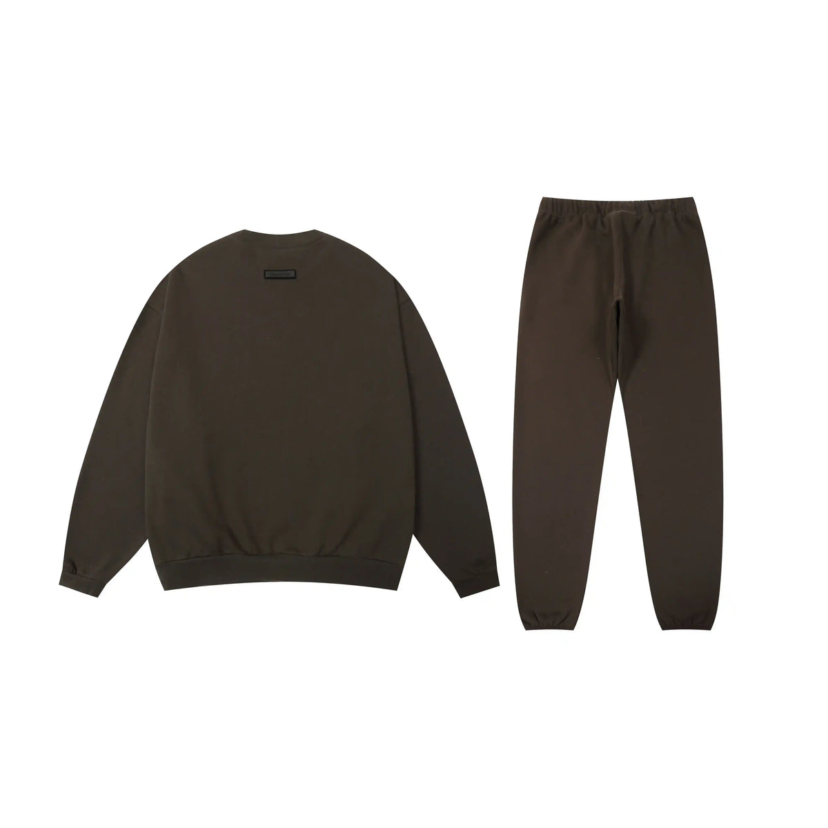 Fear of God Essentials English Walnut Tracksuit – Classic Fit Crewneck & Jogger Set