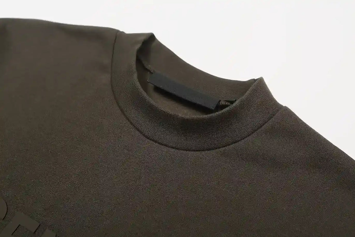 Fear of God Essentials English Walnut Tracksuit – Classic Fit Crewneck & Jogger Set