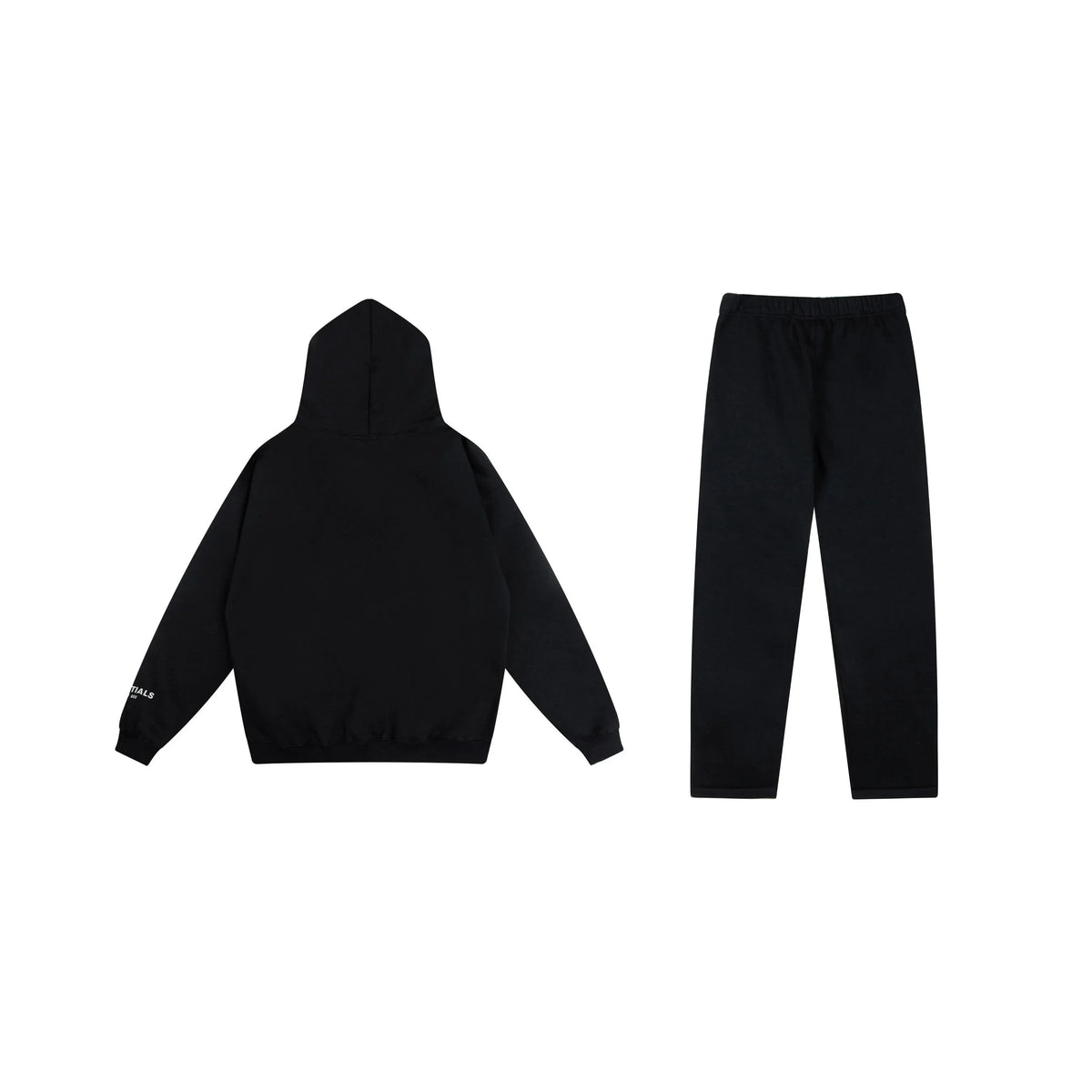 Fear of God Essentials Black Tracksuit – Hoodie & Jogger Set