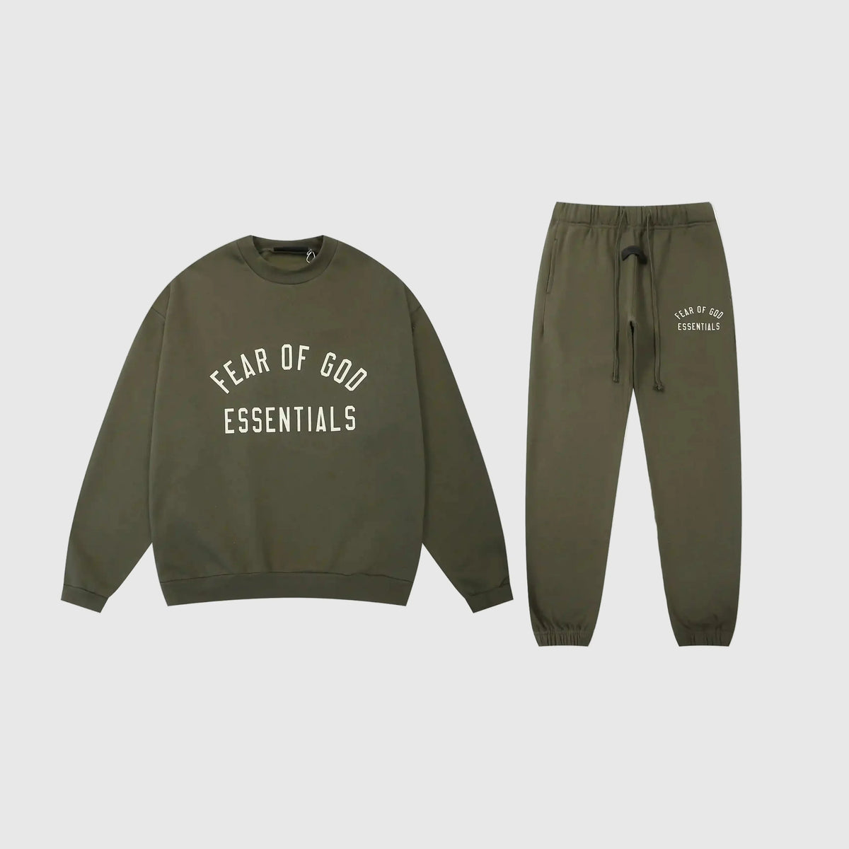 Essentials Tracksuit Hemlock Relaxed – Fear of God Fleece Set