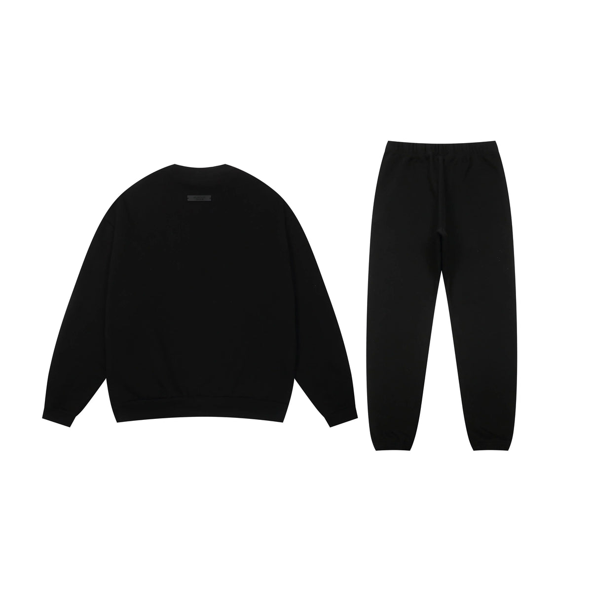 Fear of God Essentials Black Tracksuit – Classic Fit Hoodie & Jogger Set