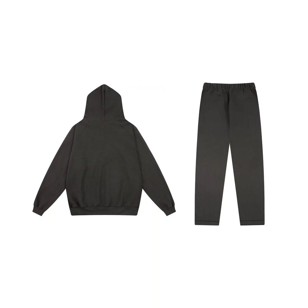 Fear of God Essentials Black Tracksuit – Hoodie & Jogger Set